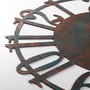 Wallity Reloj de pared decorativo de metal Multicolor